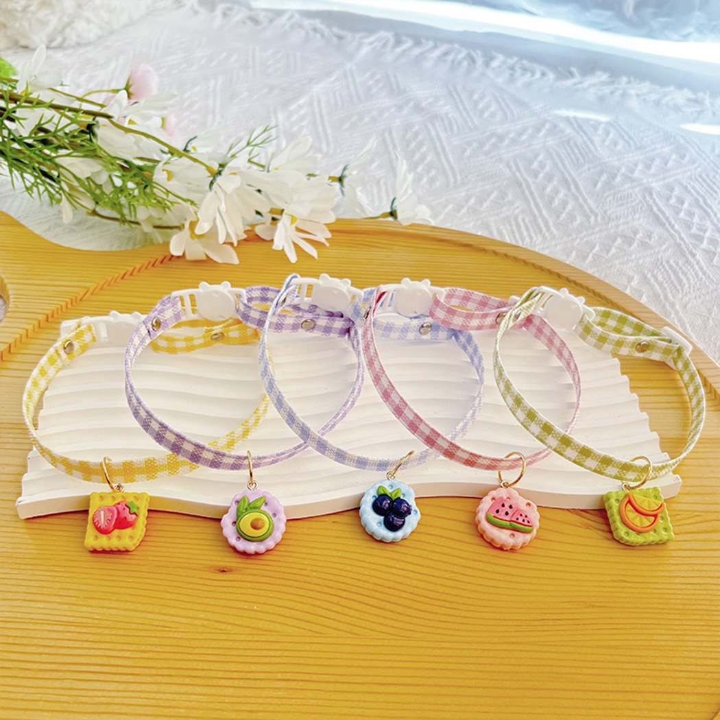 Mokka - Cute Biscuit Charm Safety Buckle Pet Collar