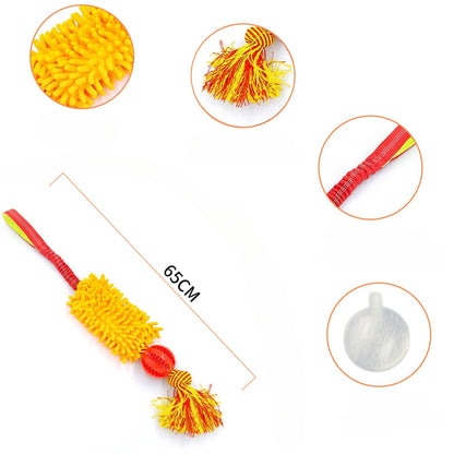Petkin - Squeaky Rope Knot Interactive Dog Tug Toy