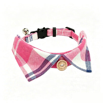Mokka - Plaid Breakaway Buckle Bell Cat Collar