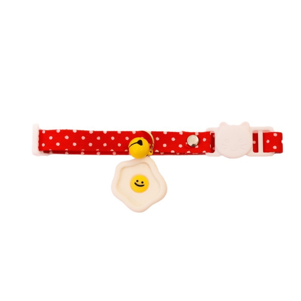 Mokka - Polka Dot Smiley Cat Collar