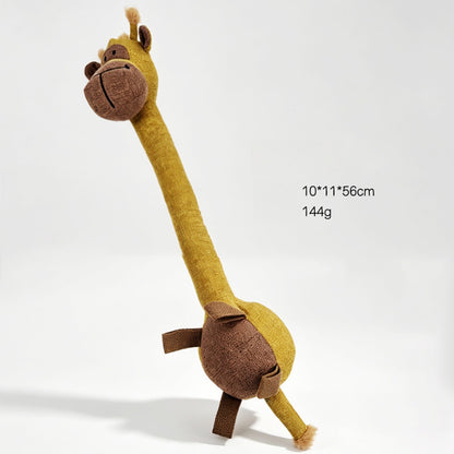 Petkin - Plush Giraffe Interactive Dog Toy