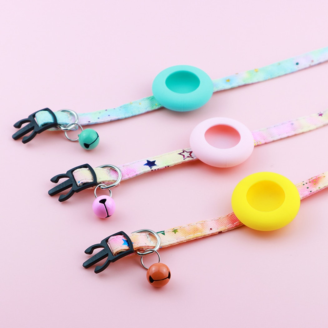 Mokka - Floral Airtag Holder Safety Buckle Cat Collar