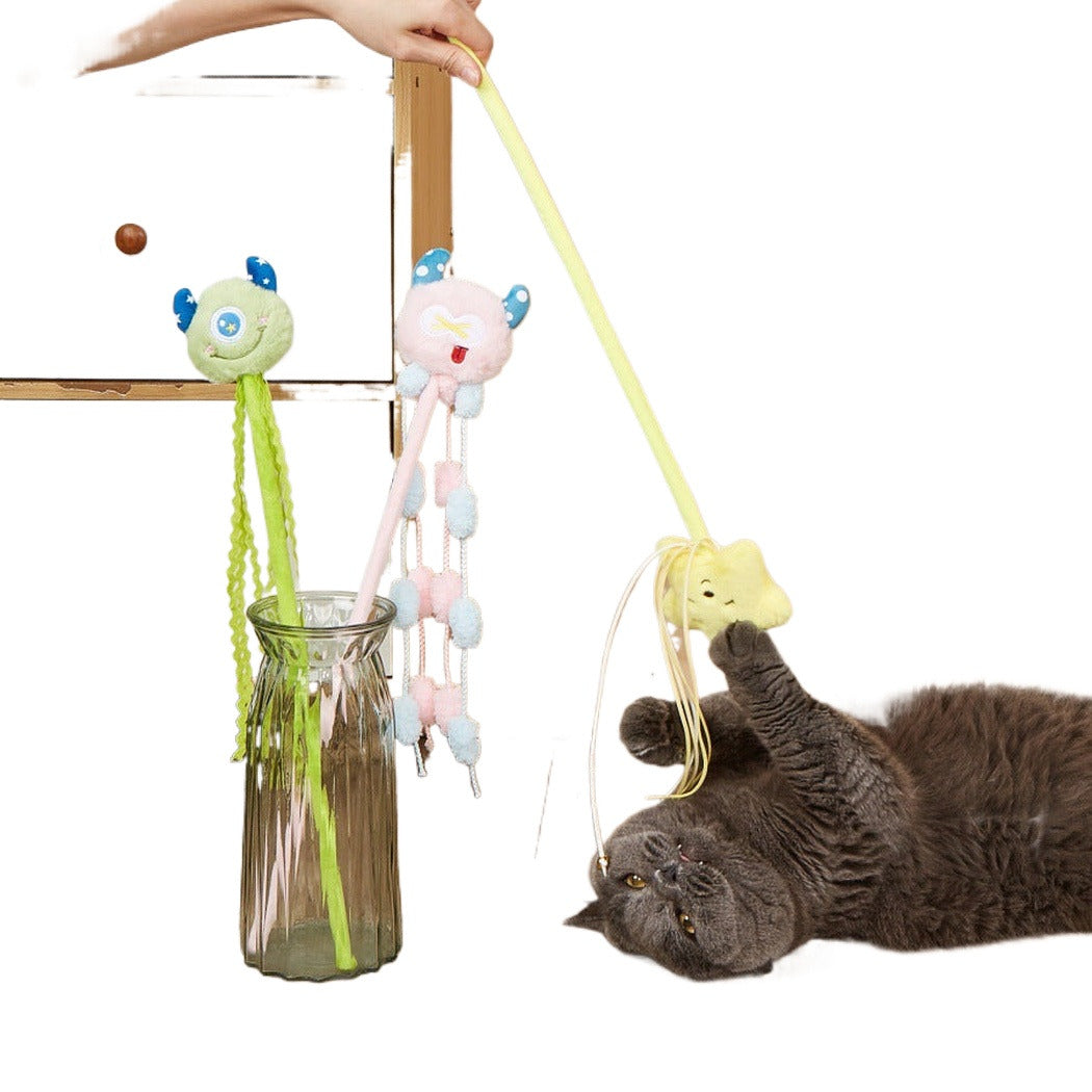 Moo - Character Topper Wand Cat Toy