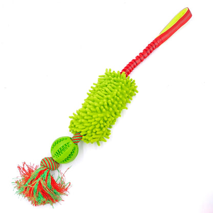 Petkin - Squeaky Rope Knot Interactive Dog Tug Toy