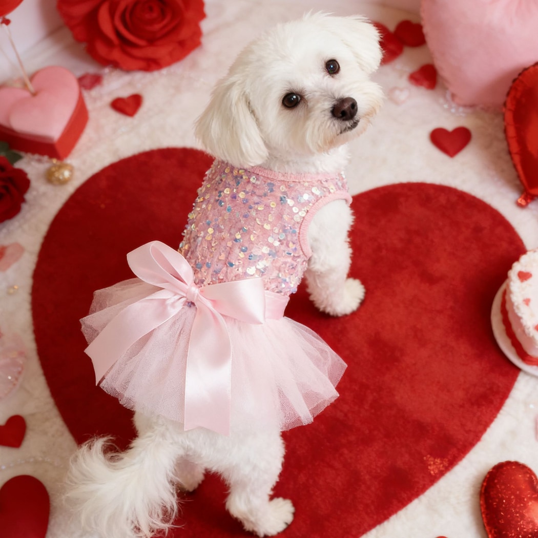 Ozzie - Sparkly Princess Style Dog and Cat Dress