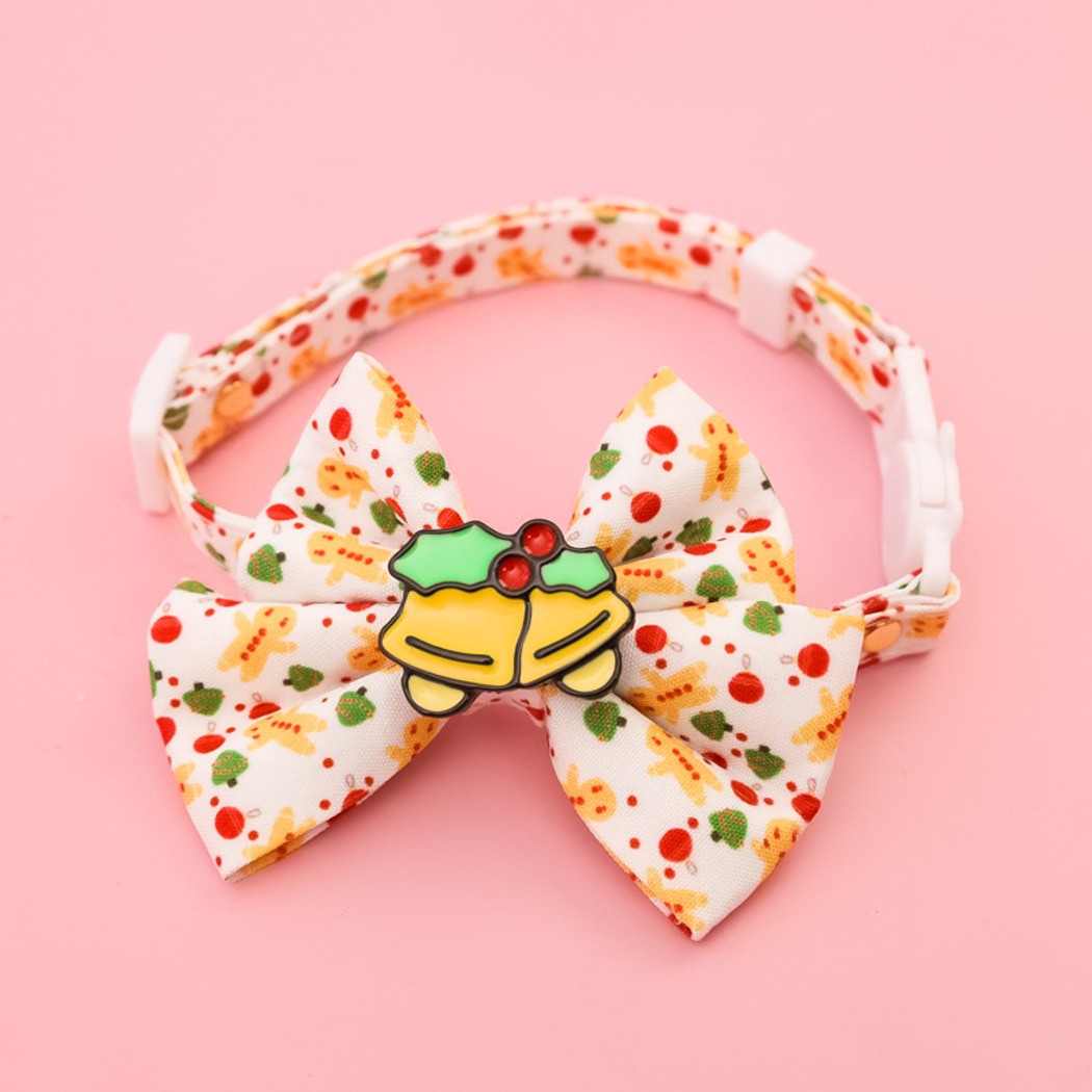 Christmoo - Christmas Cat Collar with Bell Bow Collar