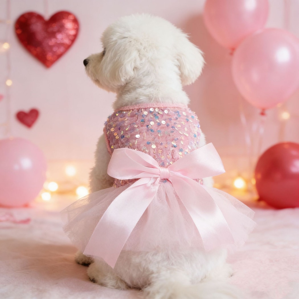 Ozzie - Sparkly Princess Style Dog and Cat Dress