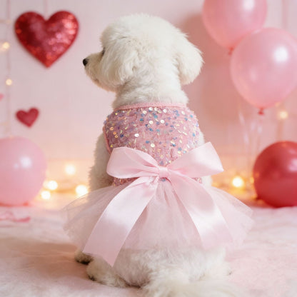 Ozzie - Sparkly Princess Style Dog and Cat Dress