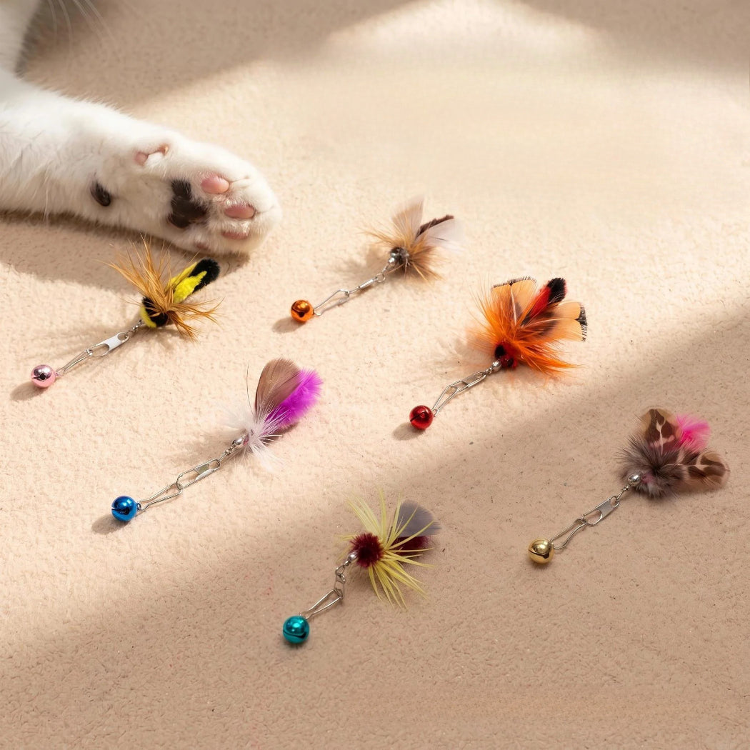 MOO Feather Bug Cat Teaser Refill Set