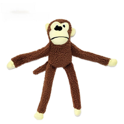 Petkin - Monkey Shaped Dog Squeaky Toy