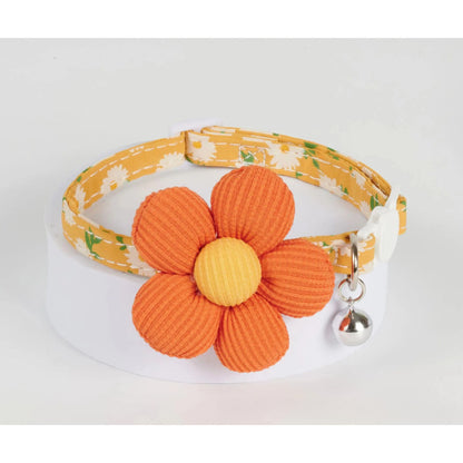 Mokka - Daisy Floral Breakaway Cat Collar