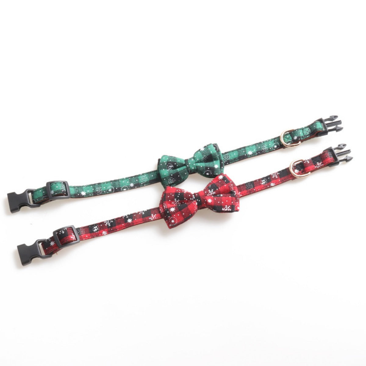 Christmoo - Holiday Plaid Bow Tie Collar