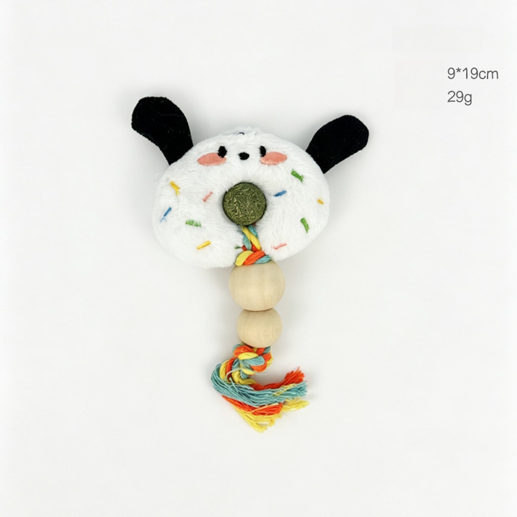 Moo - Plush Character Face Ball Accent Cat Toy