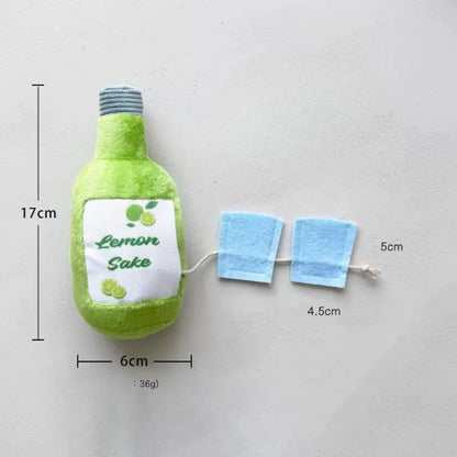 Petkin - Sake Bottle Treat Dispensing Pet Toy