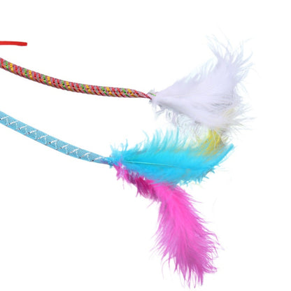 Moo - Curved Teaser Cat Wand with Bells
