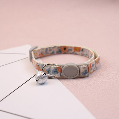 Mokka - Floral Print Everyday Pet Collar