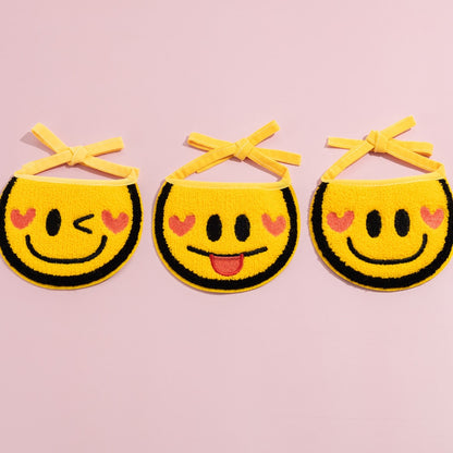 Mokka - Smiley Face Tie-On Cat Bib