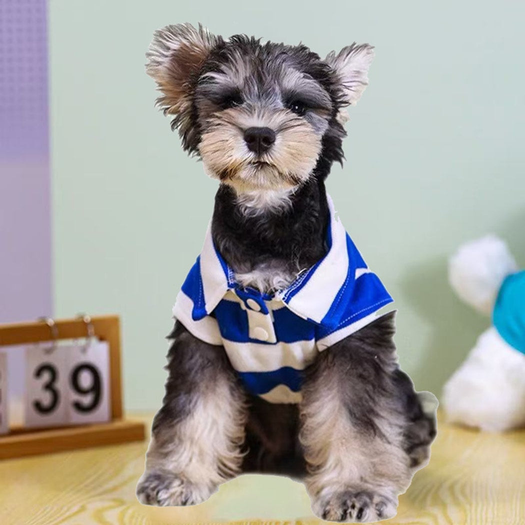 Ozzie - Modern Striped Pet Polo Shirt T-Shirt