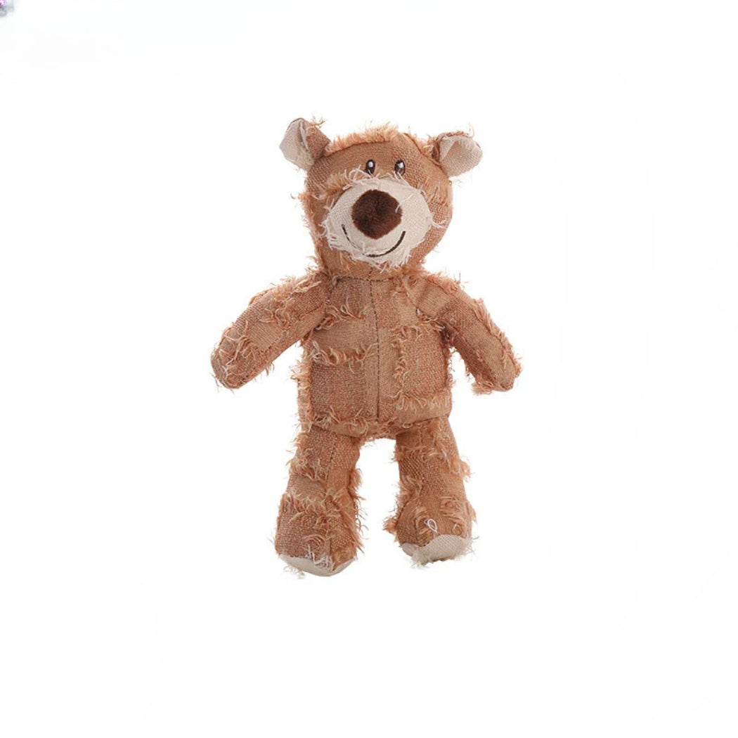 Petkin - Bear Character Plush dog toy