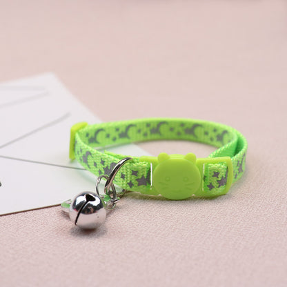 Mokka - Simple Star and Moon Print Pet Collar