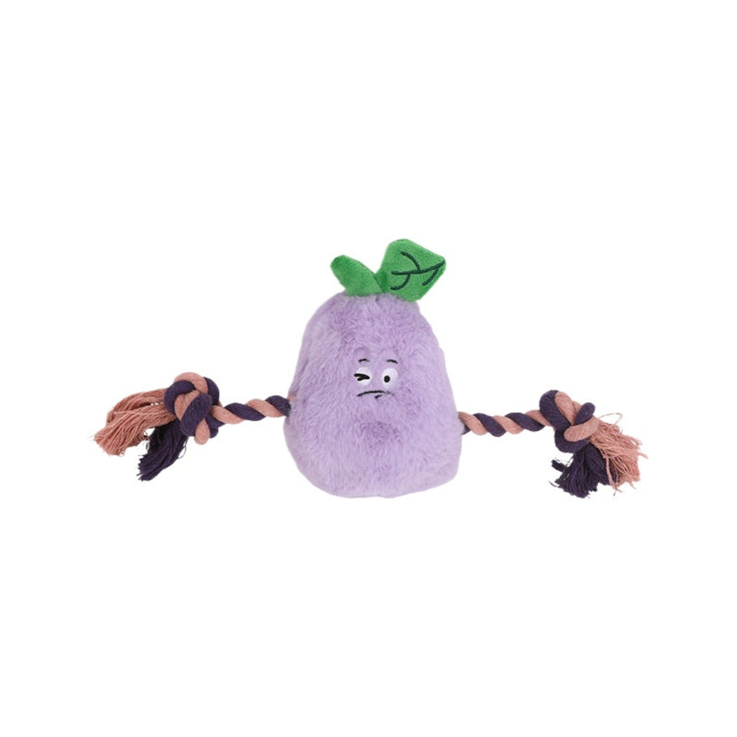 Petkin - Rope-Arm Vegetable-Shaped Plush Dog Toy