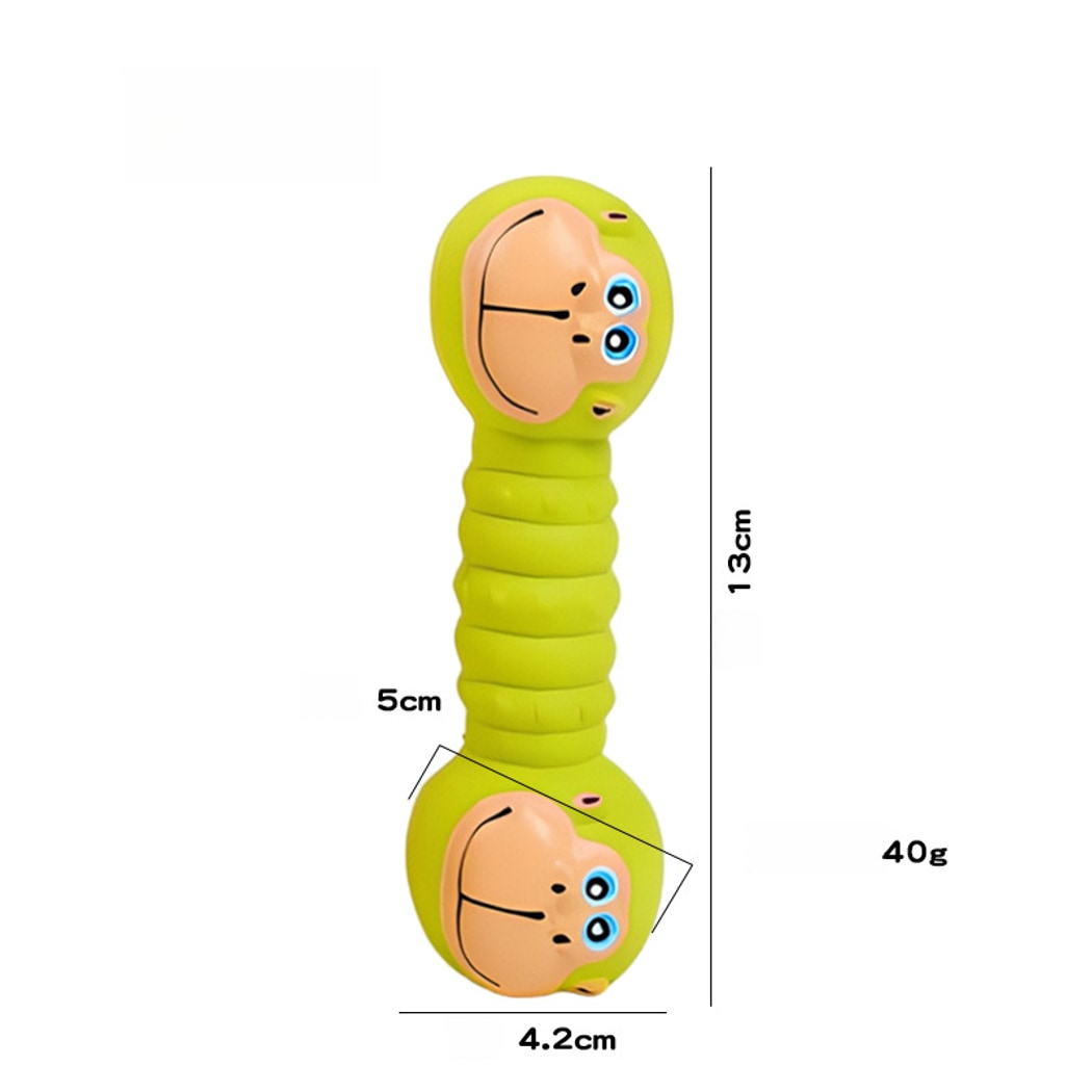 Petkin - Cartoon Barbell Squeaky Play Dog Toy