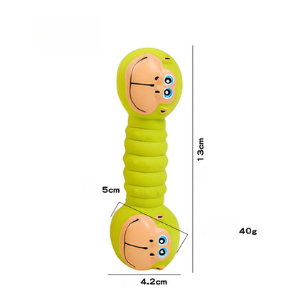 Petkin - Cartoon Barbell Squeaky Play Dog Toy