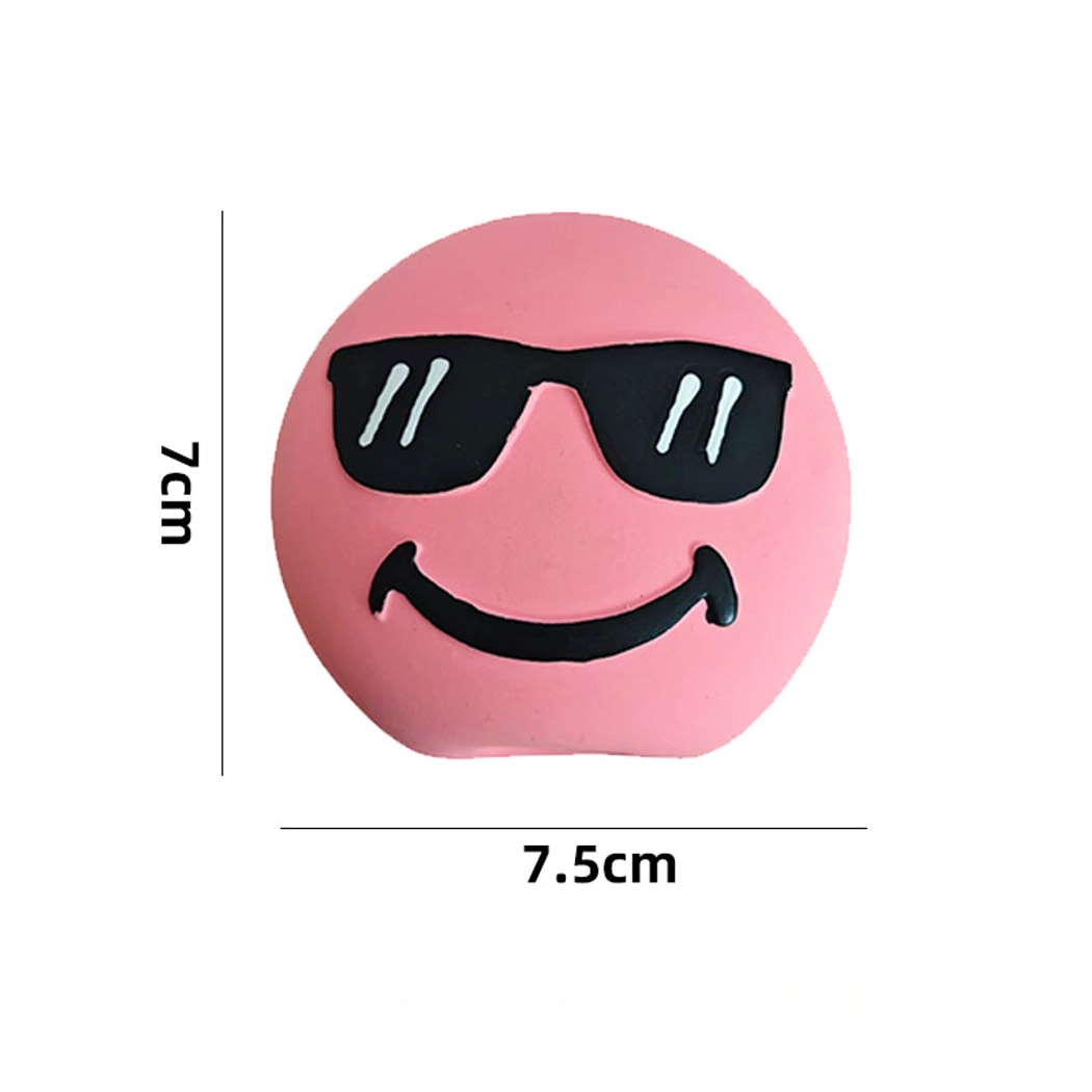 Petkin - Cartoon Smiley Squeaky Interactive Dog Toy