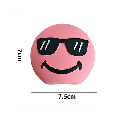 Petkin - Cartoon Smiley Squeaky Interactive Dog Toy