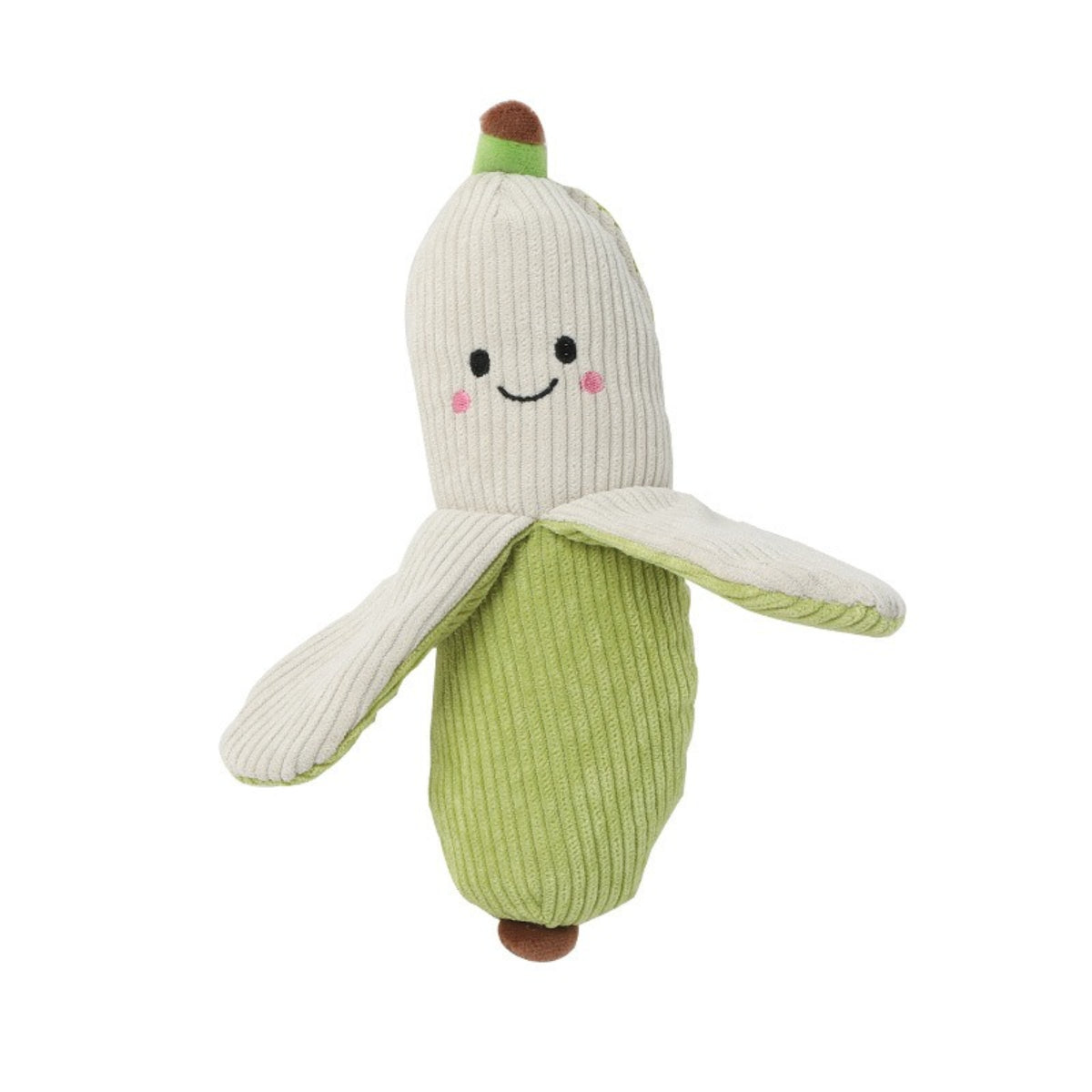Petkin Plush Flip Vegetable Dog Toy shown from an angle highlighting plush details