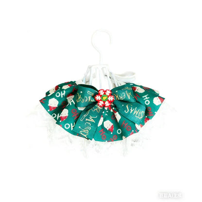 Mokka - Christmas Ruffled Bib Pet Neckwear