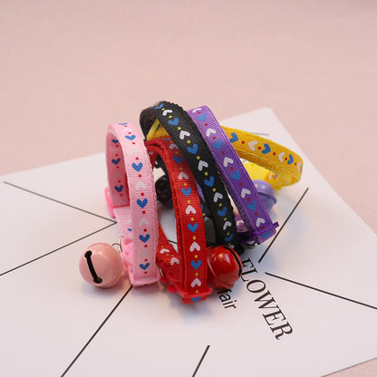 Mokka - Adorable Heart Print Cat Collar