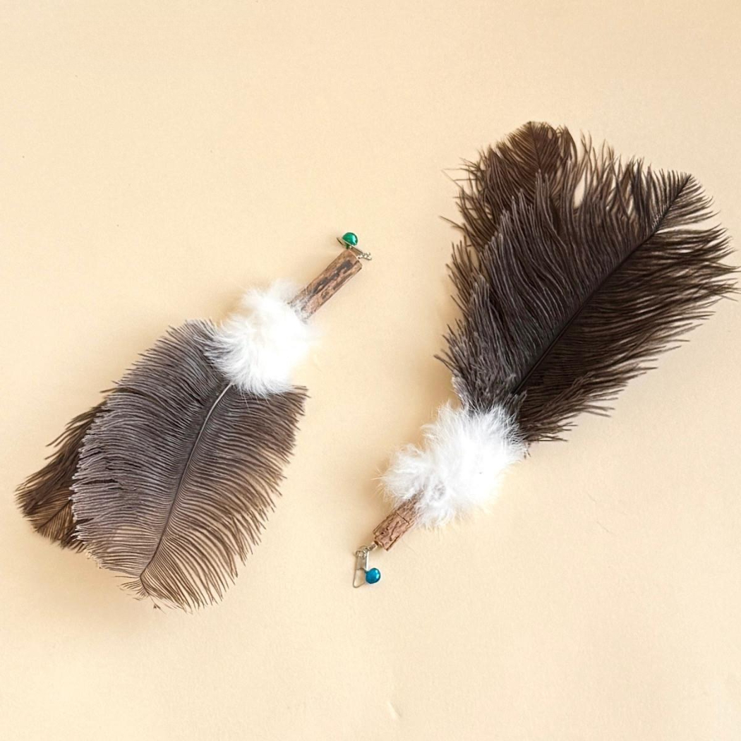 Moo - Fluffy Feather Cat Wand Refill Toy