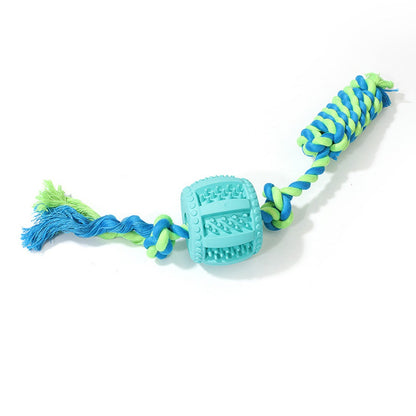 Petkin chew toy for dogs made from durable rope and rubber materials
