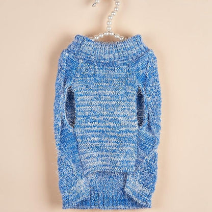 Ozzie - Cable Knit Turtleneck Everyday Dog Sweater