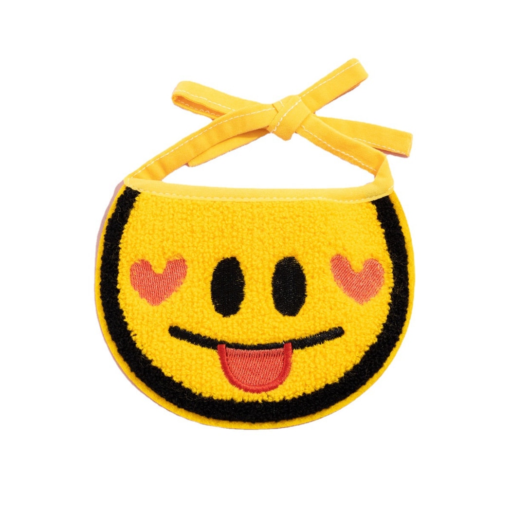 Mokka - Smiley Face Tie-On Cat Bib