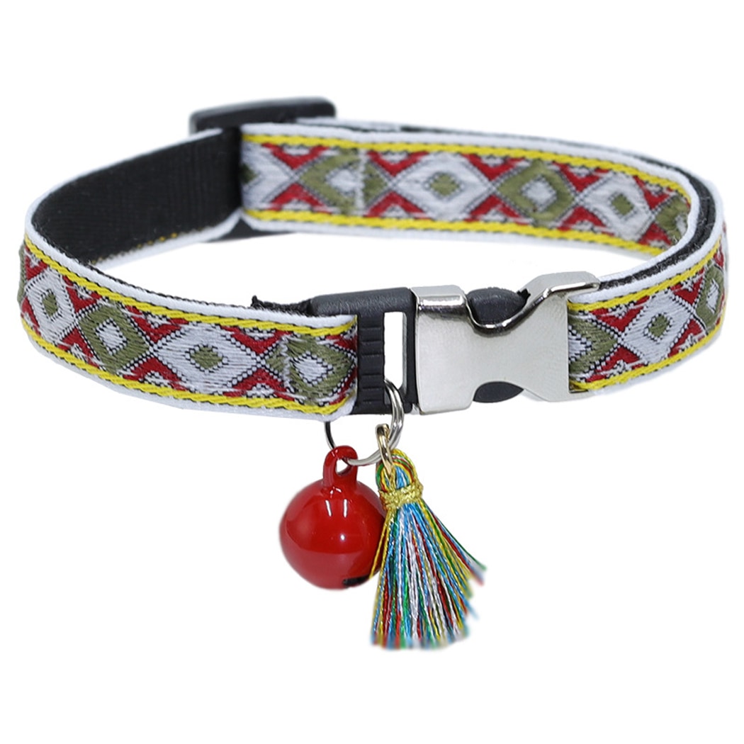 Mokka - Vintage Geometric Patterns Cat Collar