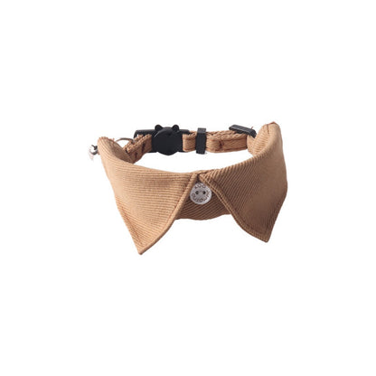 Mokka - Classic Shirt Collar Cat Collar – Adjustable Design with Breakaway Buckle