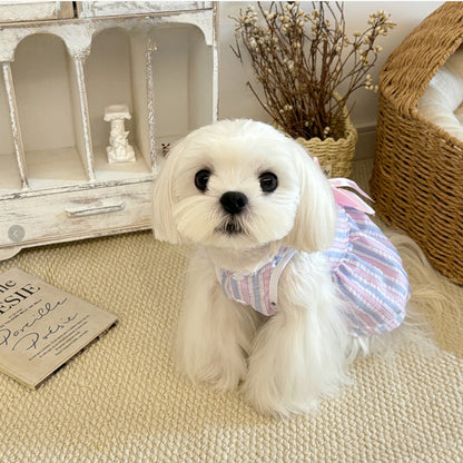 Ozzie - Princess Style Plaid Dog and Cat Dress