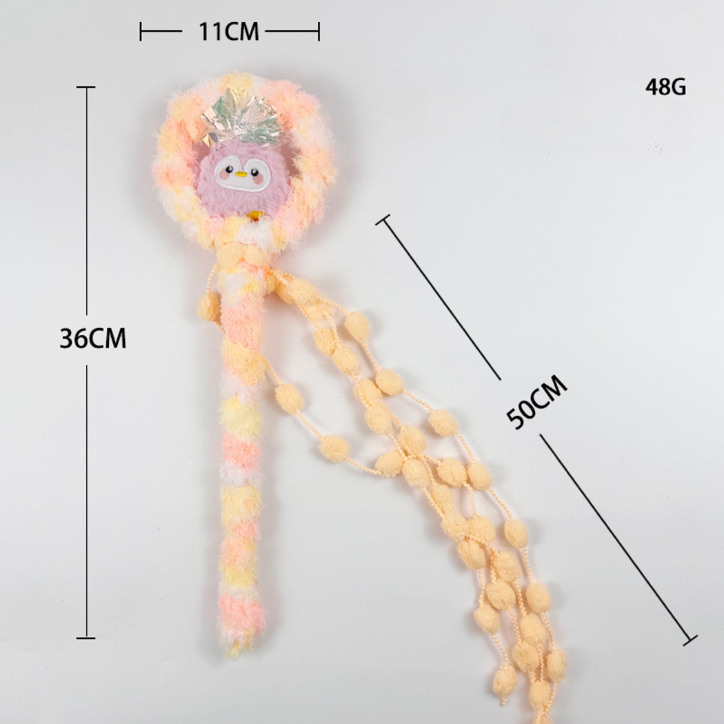 Moo - Owl Detail Plush Cat Teaser Wand Toy