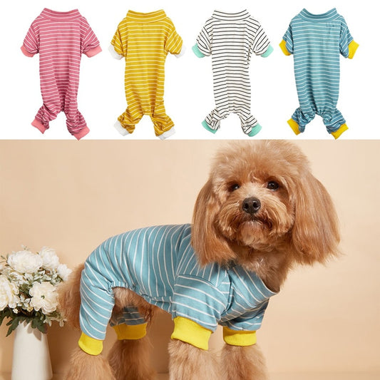 Ozzie - Striped Full-Body Pet Pajama