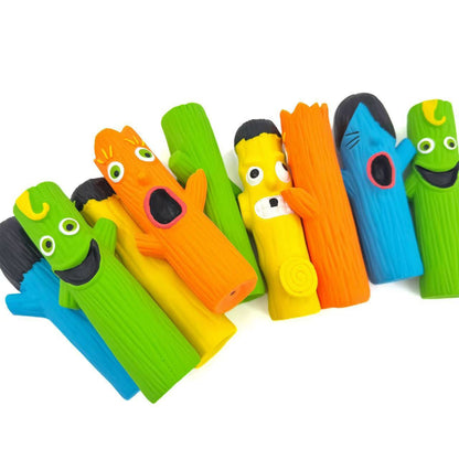 Petkin – Funny Face Squeaky Rubber Dog Toys