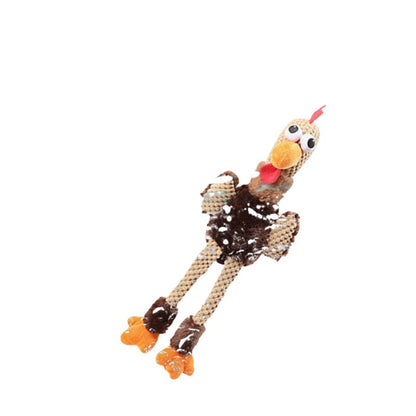 Petkin - Chicken Character Plush Dog Toy