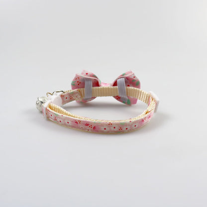 Mokka - Adorable Floral Print Bow Pet Collar