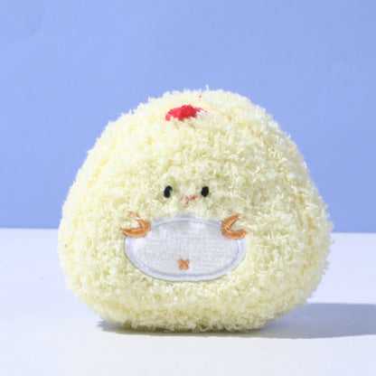 Petkin flat plush dog toy lying flat on a white background