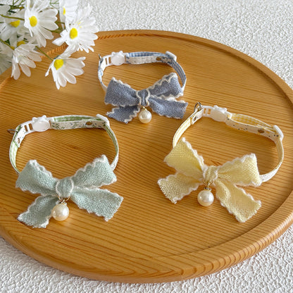 Mokka - Princess Style Bow Accent Cat Collar
