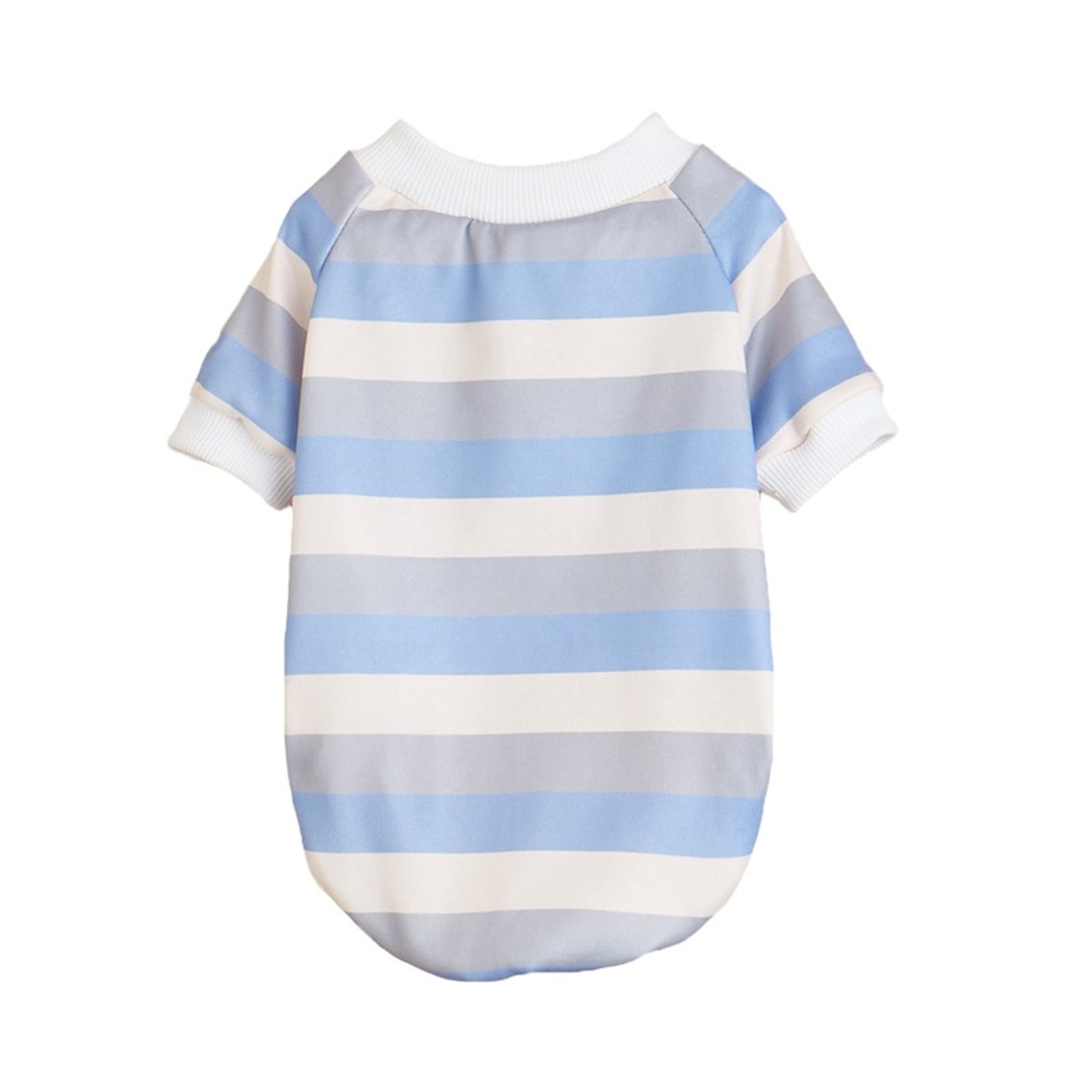 Ozzie - Rounded Hem Striped Pet T-Shirt