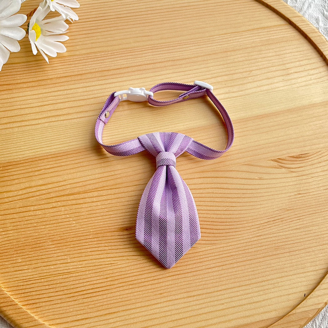 Mokka - British Style Tie Accent Cat Collar