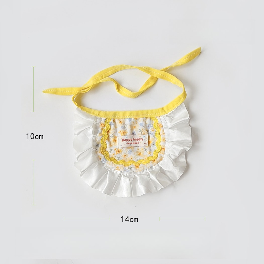 Mokka - Yellow Tones Floral Pattern Pet Bib