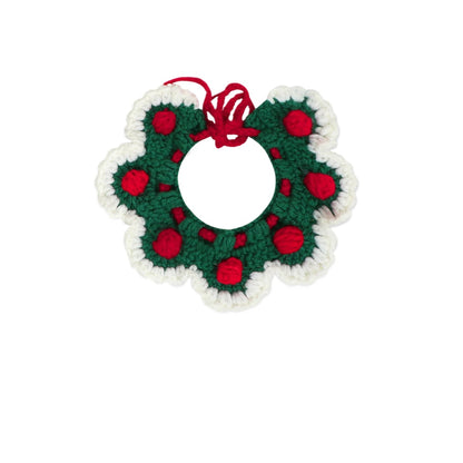 Mokka - Floral Crochet Tie-on Cat Collar